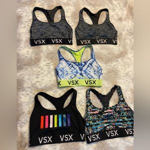 EUC Bundle of 5 Victoria’s Secret VSX Sports Bras